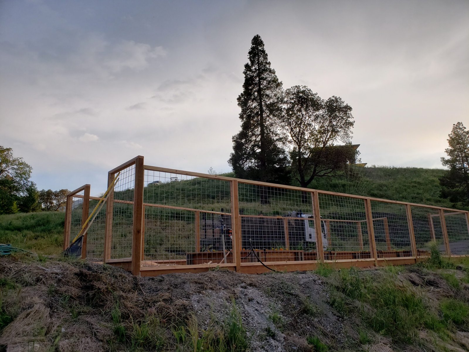 Custom fencing project by Flores Fence