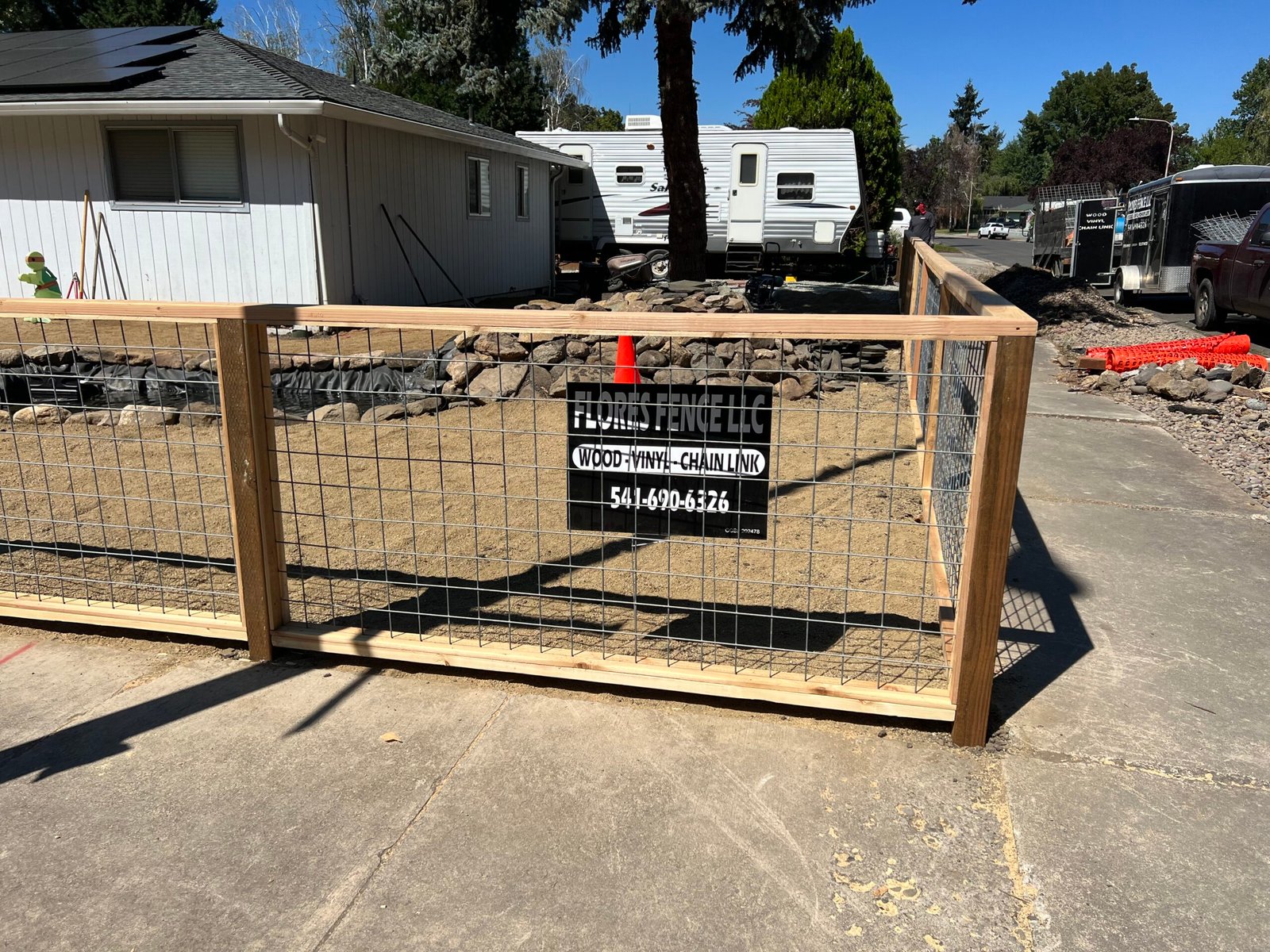 Iron fencing project by Flores Fence