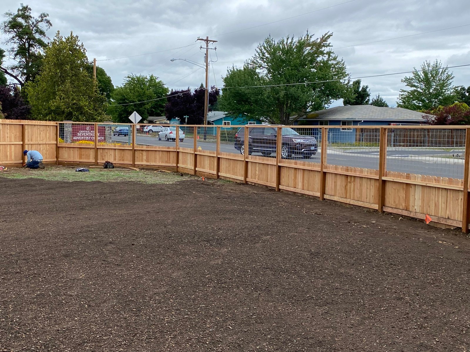 Residential fence project by Flores Fence